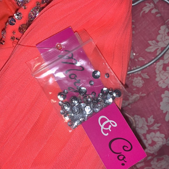 Coral Formal Prom Dress - Picture 9 of 11